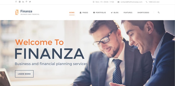 Finanza Financial WordPress Theme