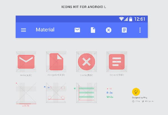23 Android material design Grid
