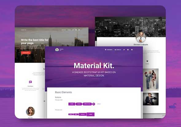 1 Creative Tim _ Material Kit_ Free Bootstrap Material Design UI Kit 