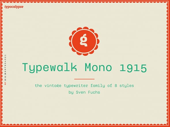 Typewalk-Mono-1915_-A-vintage-typewriter-grotesque-font---Freebiesbug