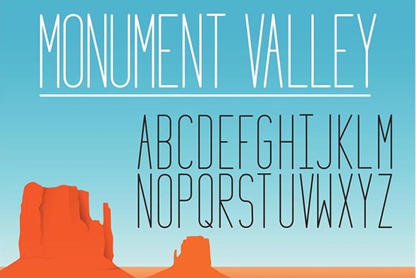 Monument Valley - Font