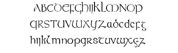 Celtic by Sam Wang free Medieval fonts