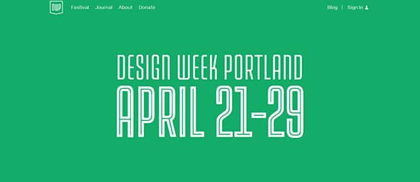 Design Week Portland Flat Trend in Web Design