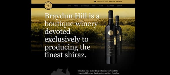 BH Winery on Behance Drop Down Menu Designs