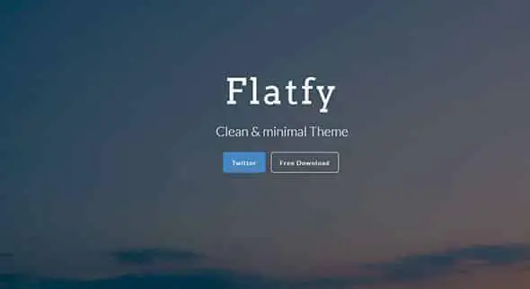 Flatfy – Free Flat and Responsive HTML5 Template Free HTML Website Template