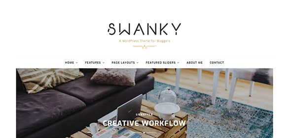 Swanky - A Simple Responsive WordPress Blog Theme