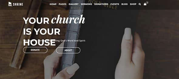 Shrine - A Multipurpose Responsive Church WordPress Theme