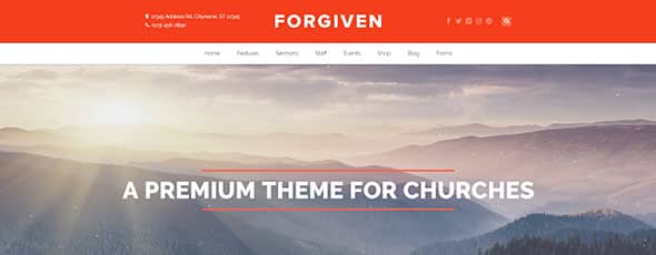 Forgiven - A WordPress Theme for Churches