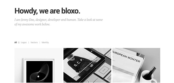 10 Bloxo - Minimal Freelancer Agency WordPress Theme