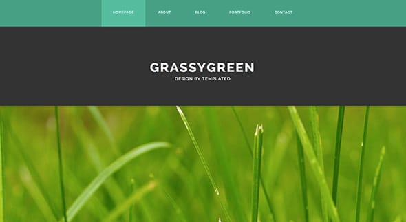 13 grassygrass Free Dreamweaver Template