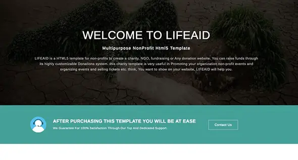24 LifeAid Non Profit Website