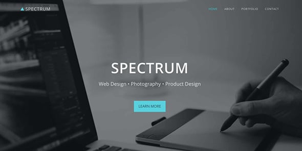 24 Spectrum Free Website Template