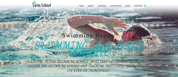 21 Swim School WordPress