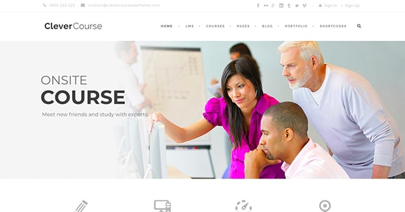 6 Clever Course - Learning Management System Theme