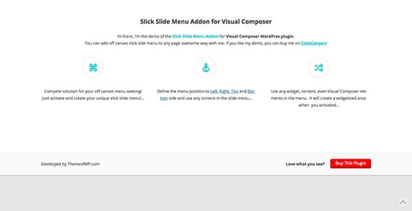 19 Slick Slide Menu Addon for Visual Composer