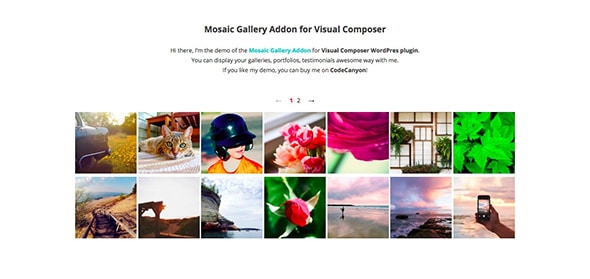 20 Mosaic Gallery Addon for Visual Composer