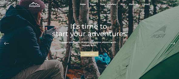 Dolomia - Hiking, Outdoor, Mountain Guide WordPress Theme