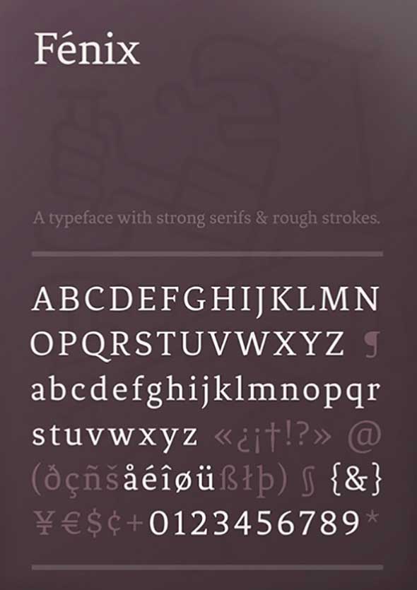 21 Fénix Serif Font