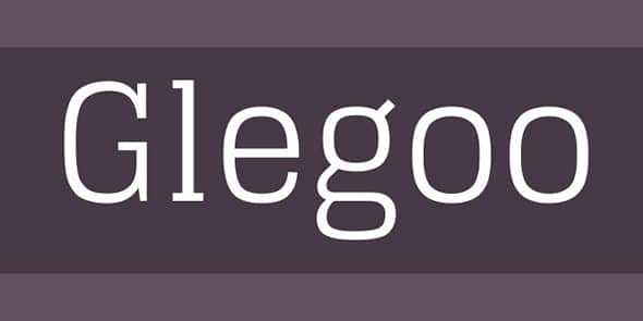 25 Glegoo Slab Serif Fonts