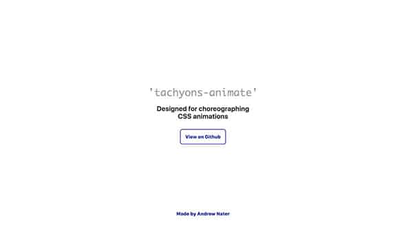 3 Tachyons-animate CSS Animation Libraries CSS Animation Libraries