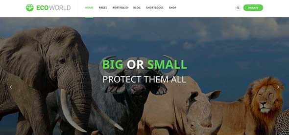 Eco World - Nature, Ecology & NGO WordPress Theme