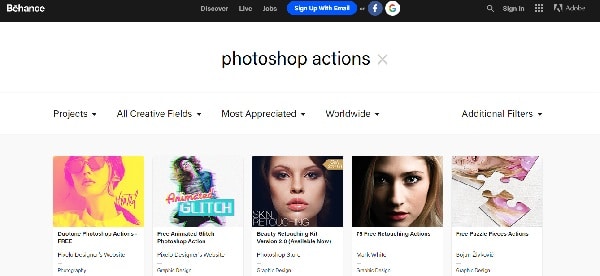 Best 10 Resource Sites for Downloading Free Photoshop Actions - Behance