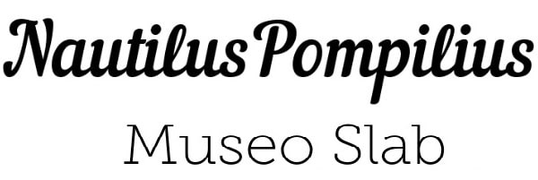 15 Latest Font Pairing Trends to Make Your Design Stand Out - Nautilus Pompilius and Museo slab
