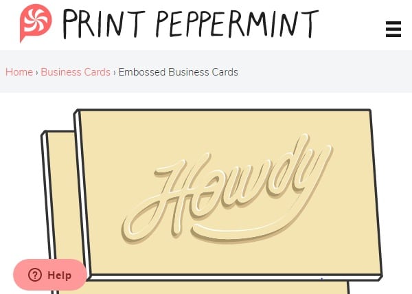 10 Places to Get Embossed Business Cards - Print Peppermint
