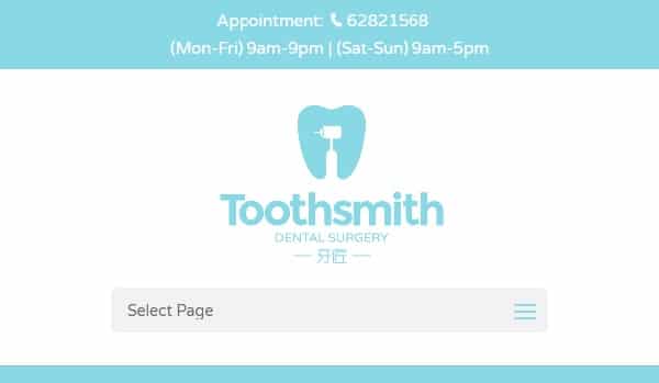 20 Beautiful Dental Website Design Examples for Dentists - Toothsmith Dental Surgery
