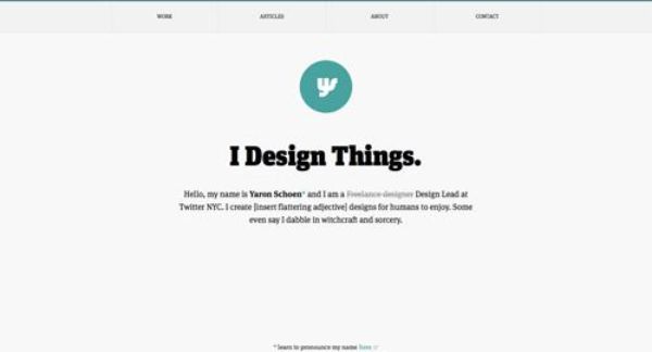 minimalist web design - white background