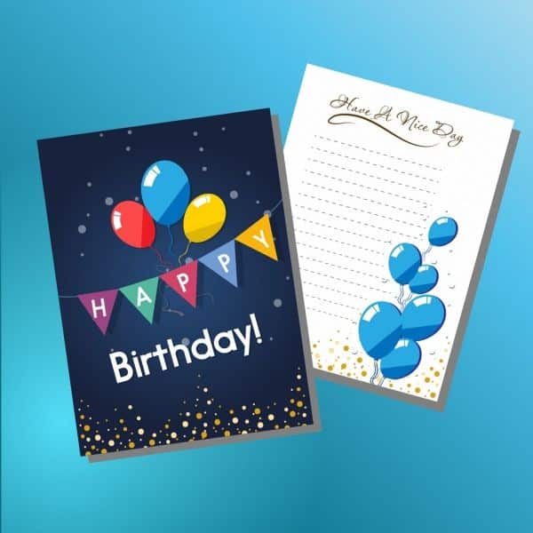 Birthday Greeting Card Template