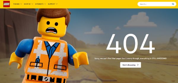 Lego 404-page
