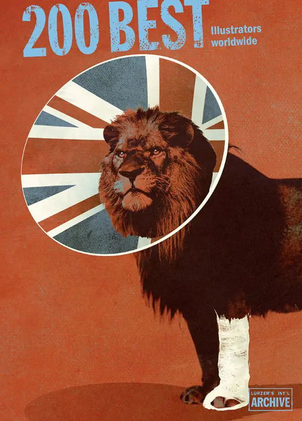 Poster Illustration of a lion