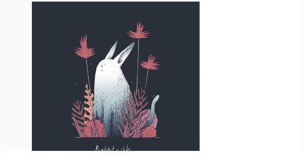 Rabbit Illustration Picture book type