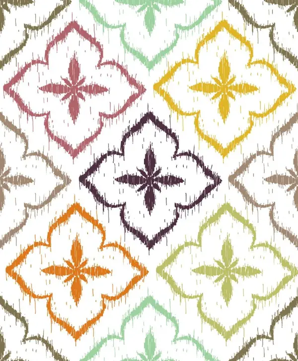 Ikat Pattern backgrounds to use in designs - Colorful