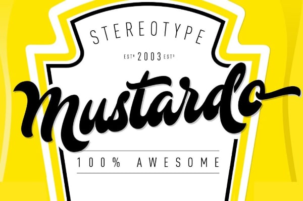 Free Psychedelic Fonts All Designers Must Have: Mustardo