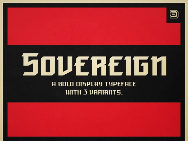Amazing Sports & Fitness Fonts: Sovereign