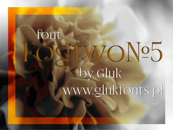 Modern Didone Fonts for your collection: FogtoWoNo5