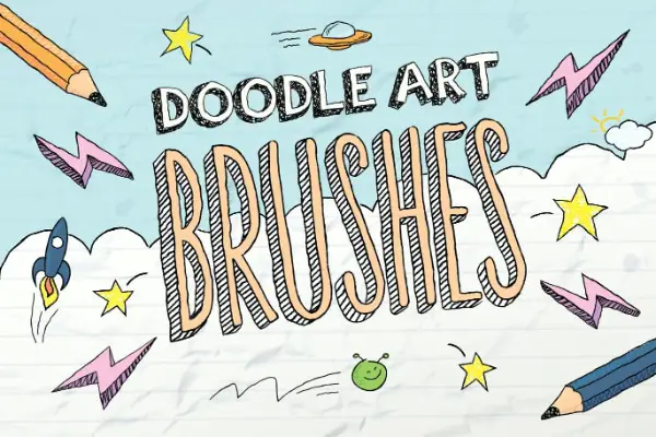 Most Useful Photoshop Brushes in 2021: Doodle Brush