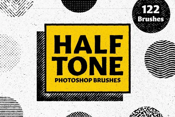 Most Useful Photoshop Brushes in 2021: Halftone