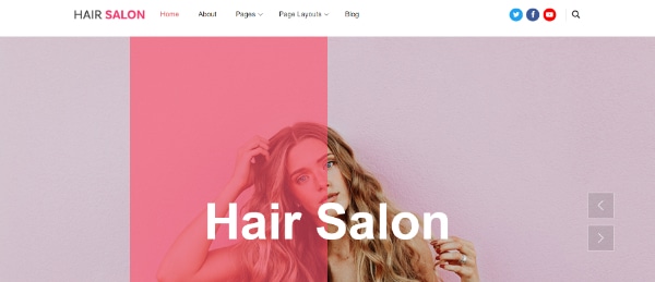 Creative WordPress Themes for Salons and Spas: Hair Saloon