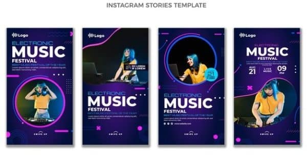 Music Design Asset: Music Instagram Stories