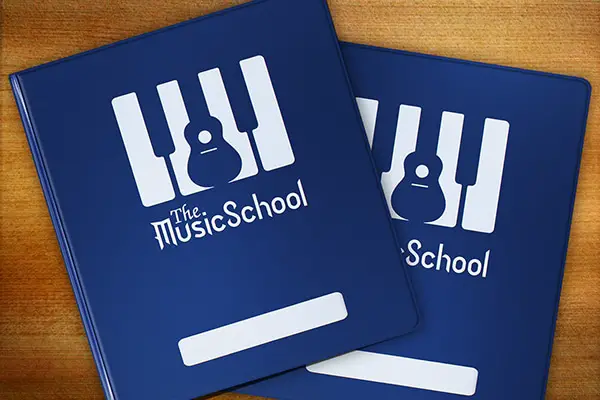 Binder Design Ideas: Blue School Music Binder