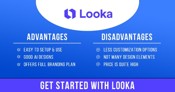 Advantages & Disadvantages of the free logo maker app Looka
