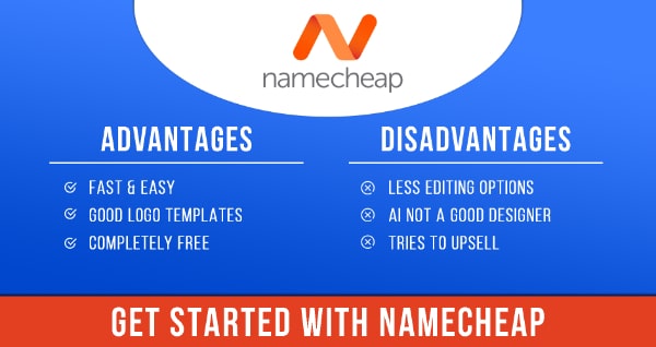 Advantages & Disadvantages of NameCheap Logo Maker