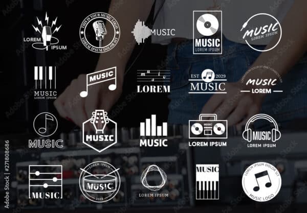 Music-Related Logo Set RGB for Illustrator