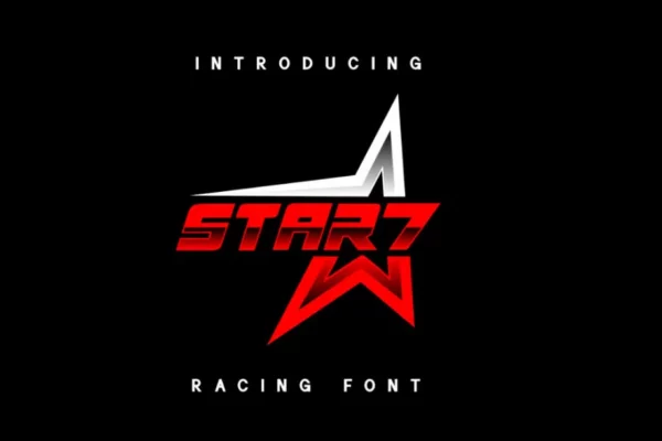 STAR 7 - Sport Racing Font