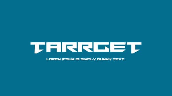 Tarrget - Free future Font