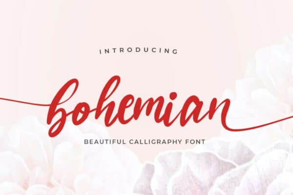 Bohemian Script – Calligraphy Font
