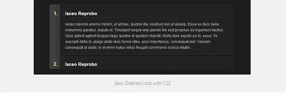 Sexy Ordered Lists with CSS Articles for CSS Beginners